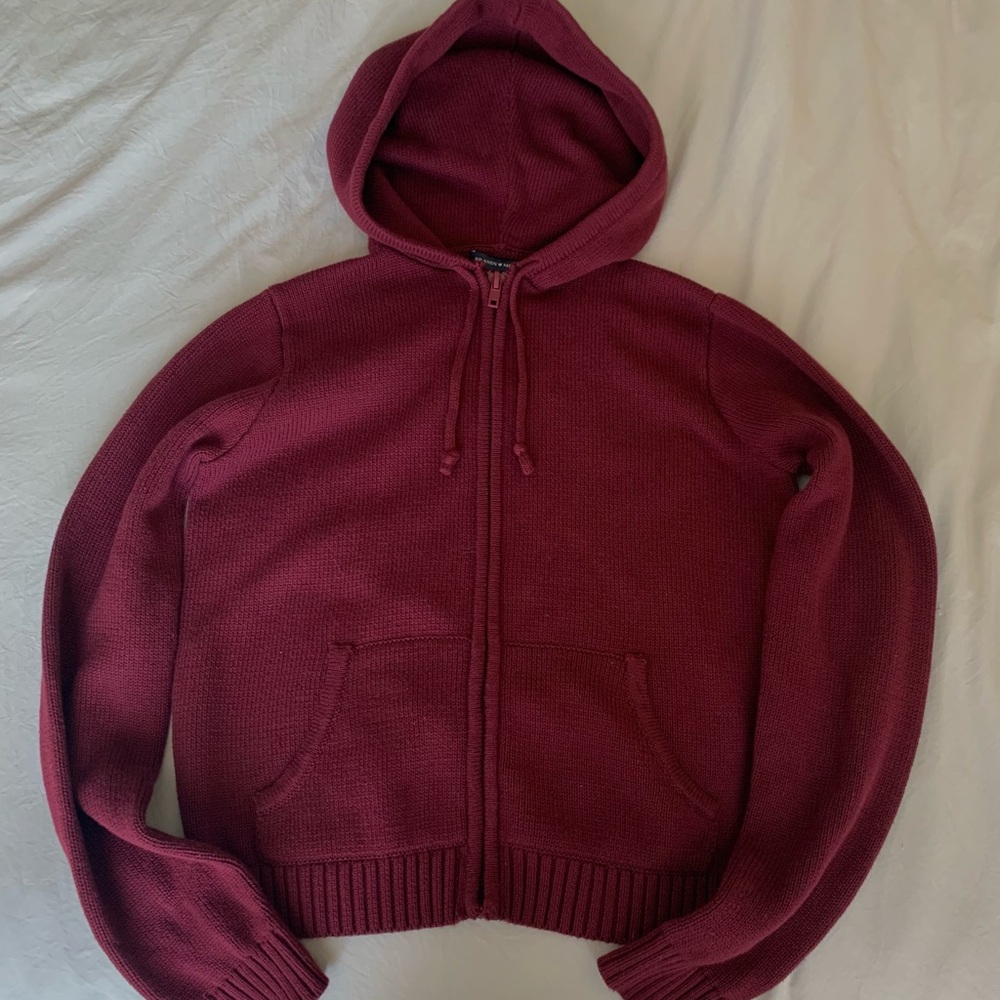 Brandy Melville Alana Zip-Up Sweater